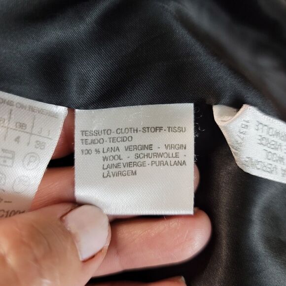 Max mara black 100% virgin wool pea coat - Picture 16 of 16